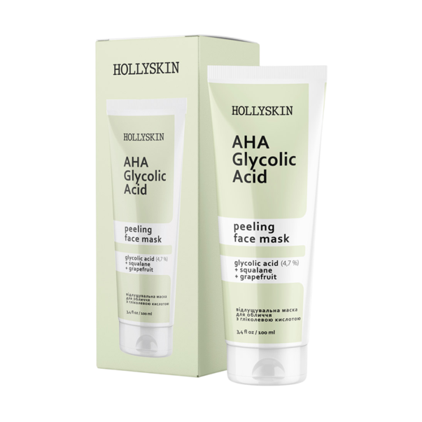Hollyskin Маска для обличчя відлущувальна Glycolic AHA Acid 100 мл