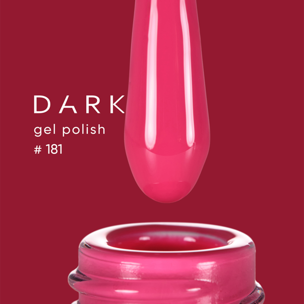 Гель лак DARK gel polish (new collection) №181 темно-розовый 6 мл