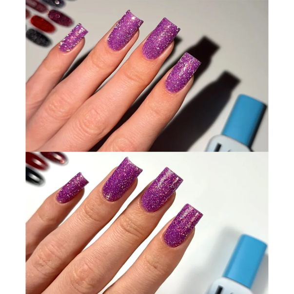 Светоотражающий гель лак LUNA Color Reflection №216 сиреневый TPO
