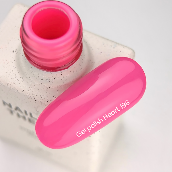 Гель лак NAILS OF THE DAY Summer 2026 Heart №196 неоново-розовый