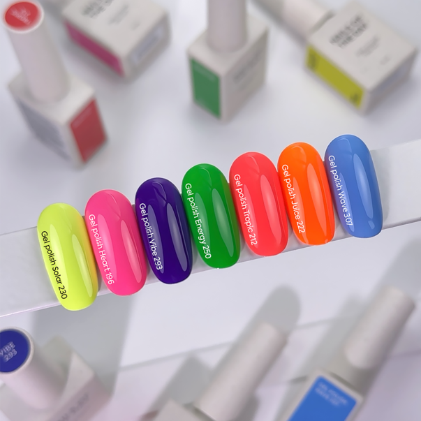 Гель лак NAILS OF THE DAY Summer 2026 Heart №196 неоново-розовый