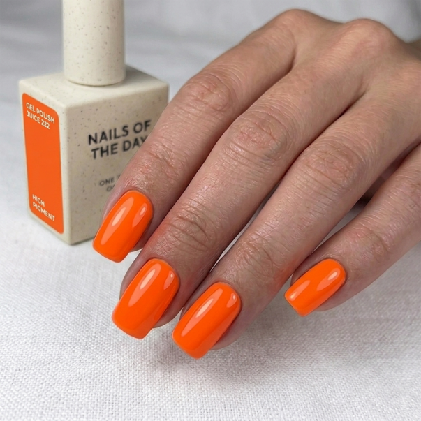 Гель лак NAILS OF THE DAY Summer 2026 Juice №222 ярко-оранжевый 10