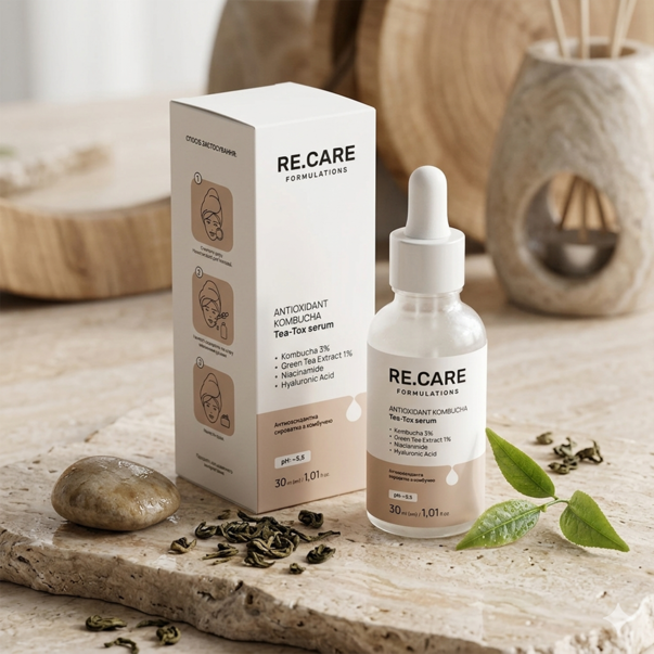 Сыворотка с комбучей Re Care Antioxidant Kombucha Tea-Tox Serum 30