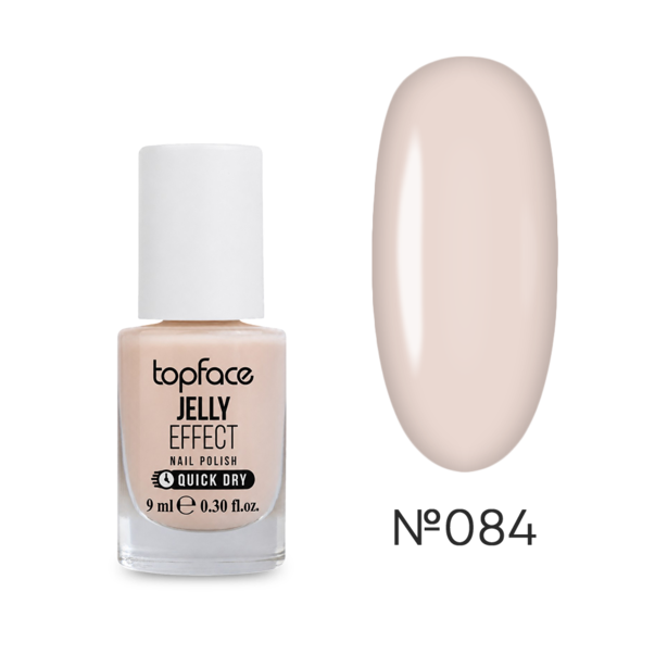 Лак TopFace Jelly Effect Nail Polish №084 молочно-персиковий