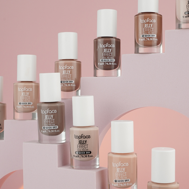 Лак TopFace Jelly Effect Nail Polish №084 молочно-персиковий