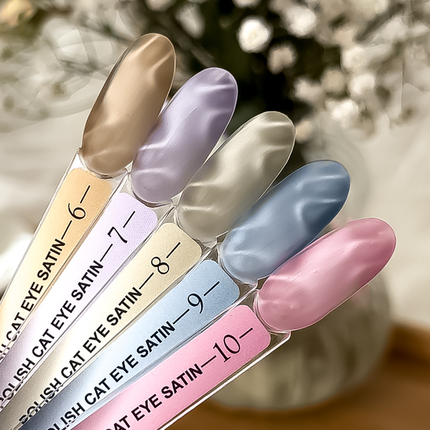 Crooz гель лак Cat Satin №6 Champagne Glow сатиновый золотисто