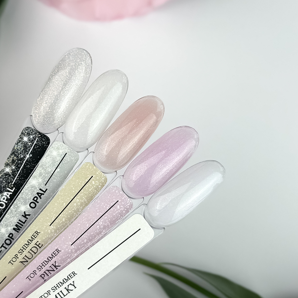 Crooz Закріплювач для гель лаку Top Shimmer Pink 8 мл: купити