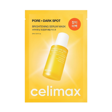Celimax Тканинна маска освітлювальна Pore Dark Spot Brightening Serum Mask 27 мл