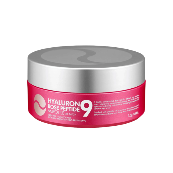 MEDIPEEL Hyaluron Rose Peptide 9 Ampoule Eye Patch с пептидами и розой 60 шт