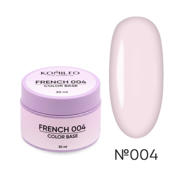 Камуфлююча база Komilfo Color Base French №004 (рожева) HEMA/TPO free 30 мл