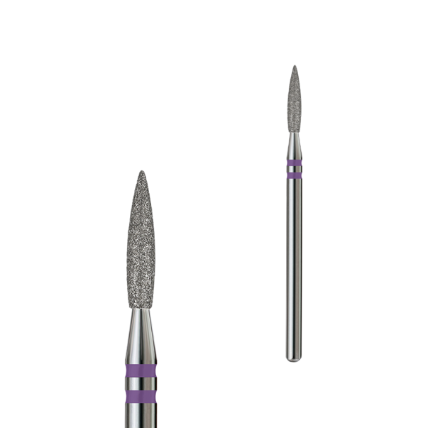 Formula Profi Premium XL алмазна фреза гостре полум'я violet 2,1 мм