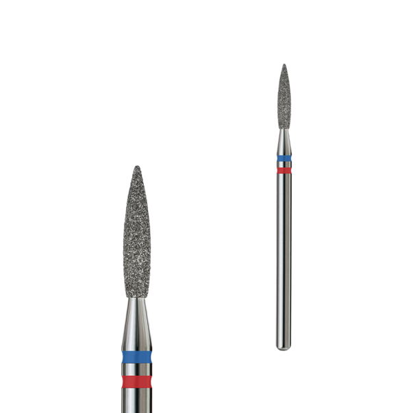 Formula Profi Premium XL алмазна фреза гостре полум'я blue-red 2,1 мм