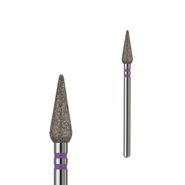 Алмазная фреза капля закругленная Formula Profi Premium violet 4,0 мм