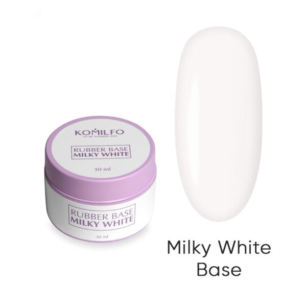 База для гель лаку Komilfo Milky White HEMA/TPO free 30 мл