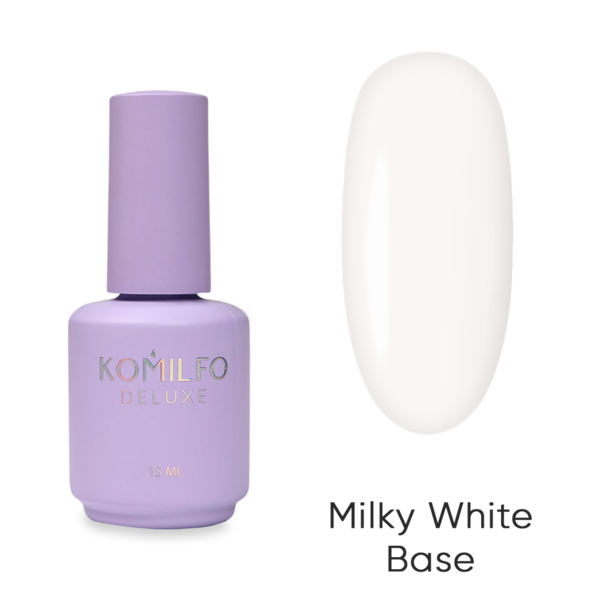 База для гель лаку Komilfo Milky White HEMA/TPO free 15 мл
