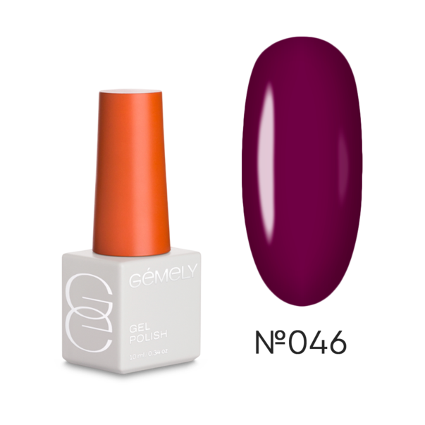 GÉMELY ex GA&MA Гель лак сливово-бордовый Gel Polish Max Color №046 без TPO 10 мл
