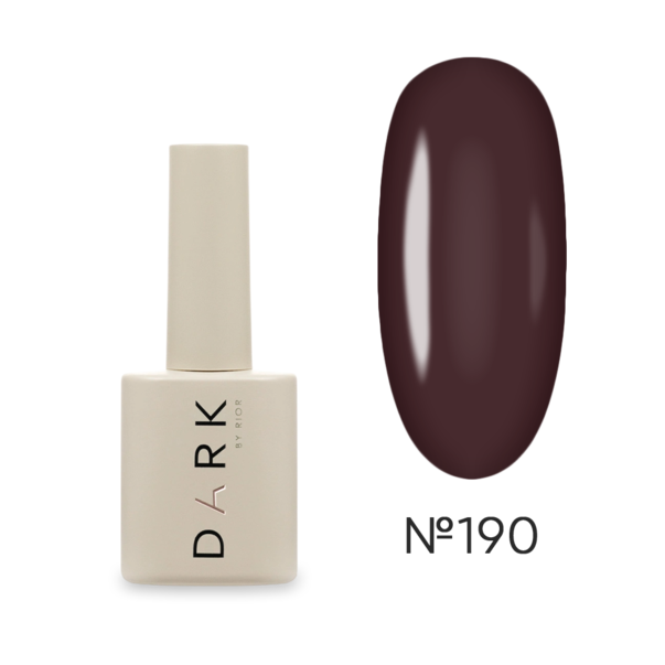 Dark Гель лак (new collection) №190 TPO Free сливово-шоколадный 10 мл