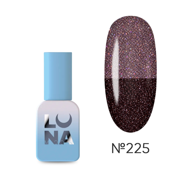 Світловідбивний гель лак LUNA Color №225 темно-бордовий TPO FREE 8 мл