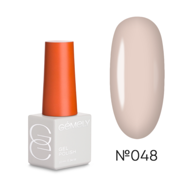 GÉMELY ex GA&MA Гель лак Gel Polish Max Color Latte №48 світлий молочно-бежевий 10 мл