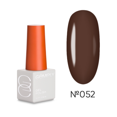 GÉMELY ex GA&MA Гель лак Gel Polish Max Color Coffee №52 глибокий кавово-коричневий 10 мл