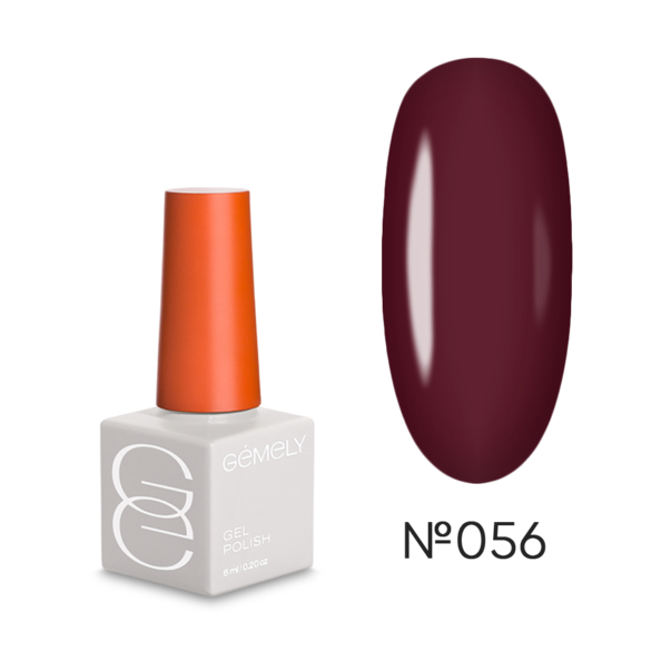 GÉMELY ex GA&MA Гель лак бургунди Gel Polish Max Color №056 без TPO 6 мл