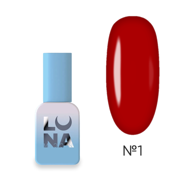 Luna Гель лак Rich One Color №1 красный 8 мл