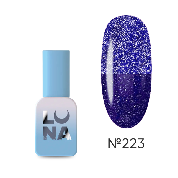 Світловідбивний гель лак LUNA Color Reflection №223 синій 8 мл